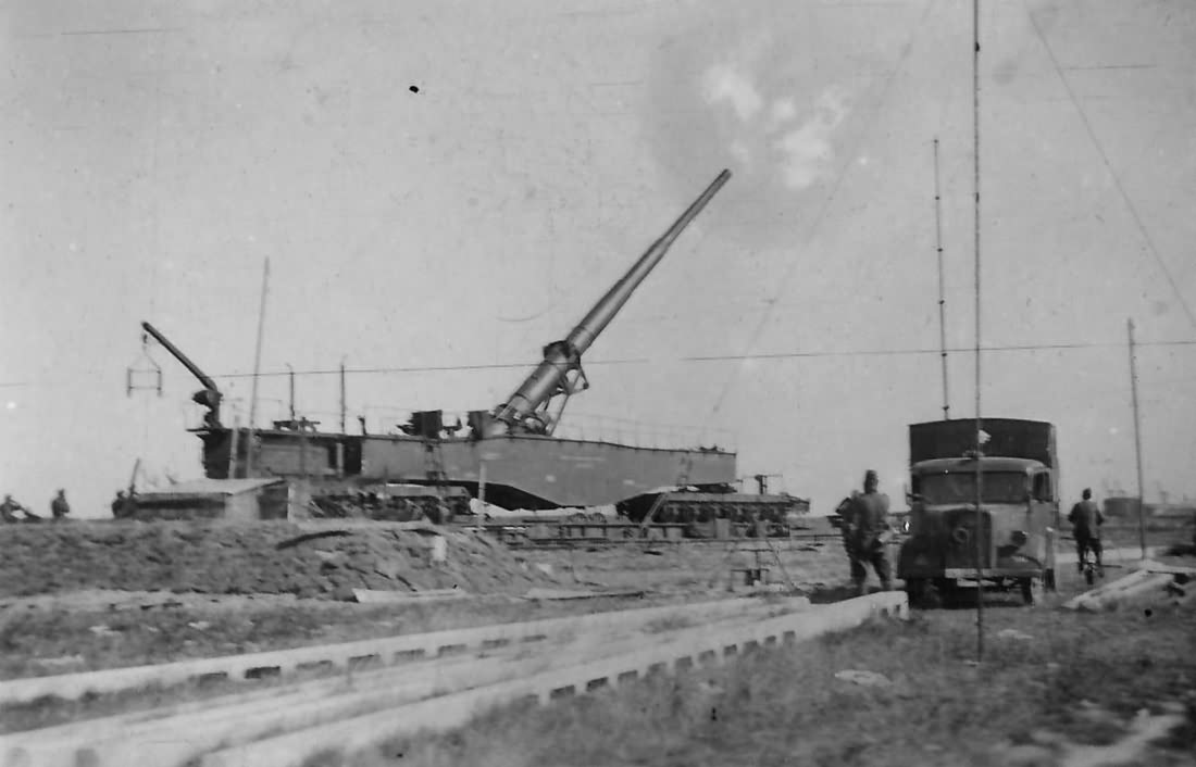 Krupp 28 cm Kanone 5 (E) в действии