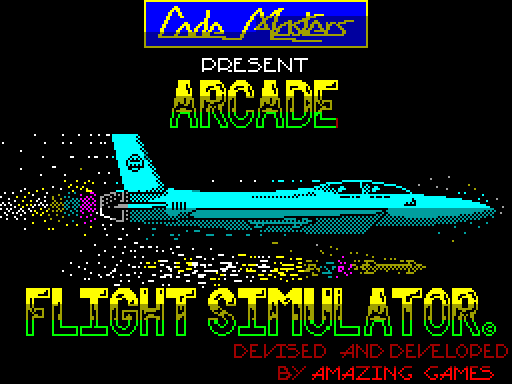 Загрузочный экран игры «Arcade Flight Simulator»
