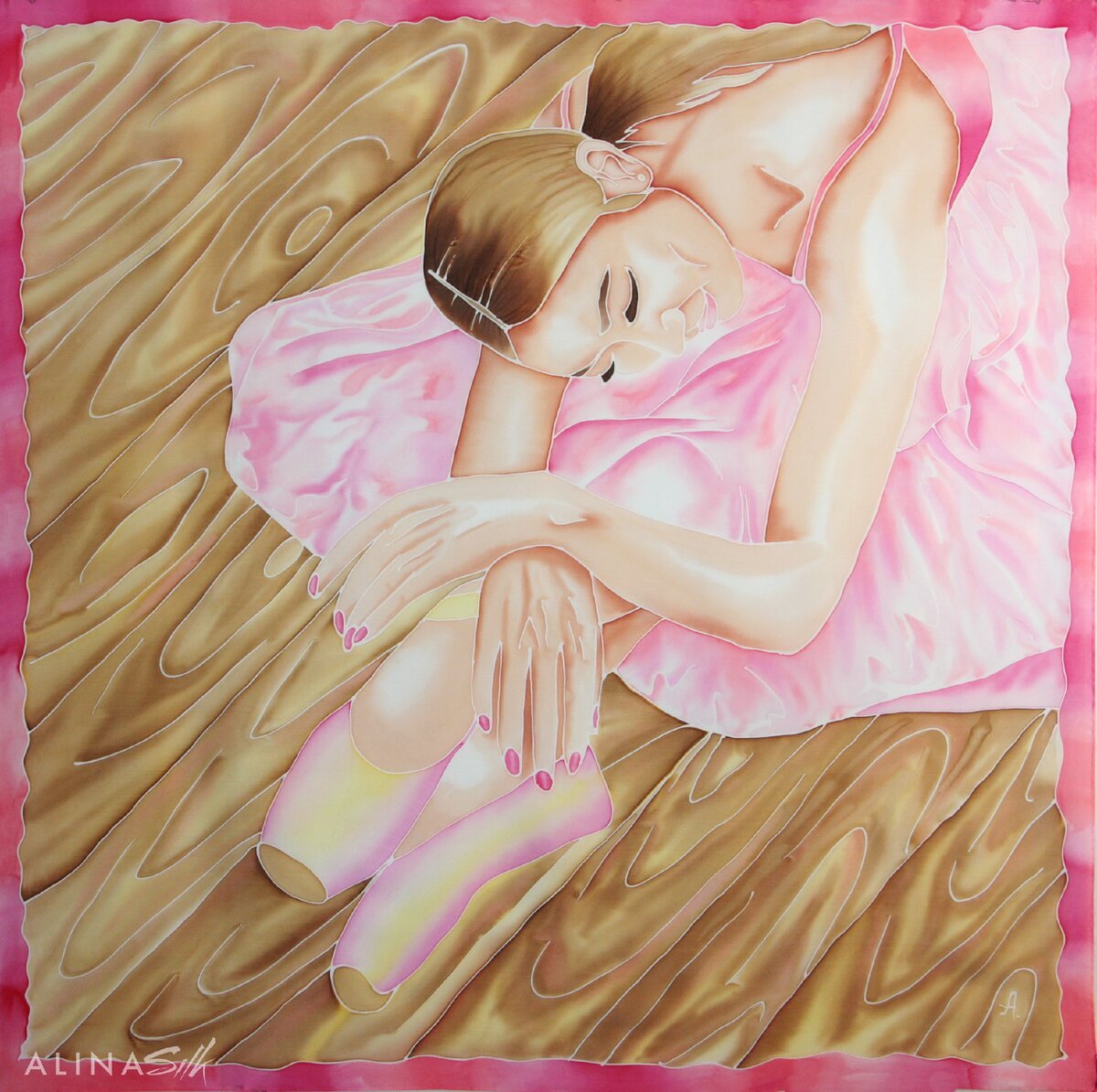 Примеры платков ручной работы от AlinaSILK