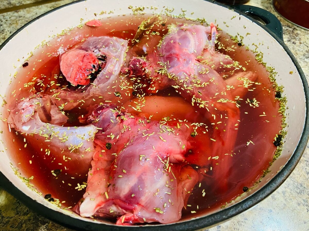 Как замариновать мясо кролика