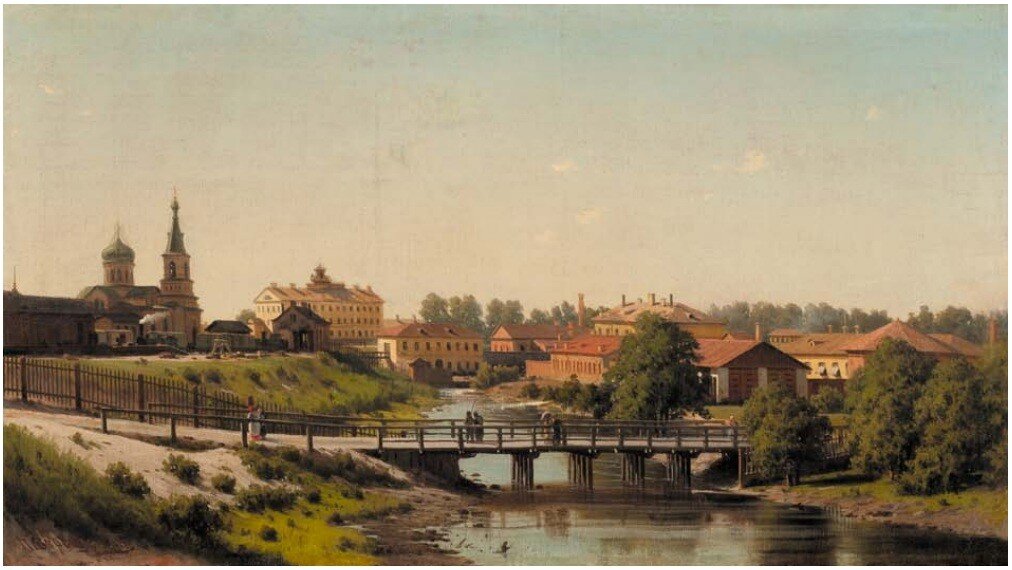 Картина П.П. Верещагина "Вид на Мелекесс" 