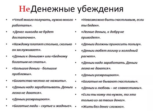 Чем определяется отношение людей к деньгам примеры