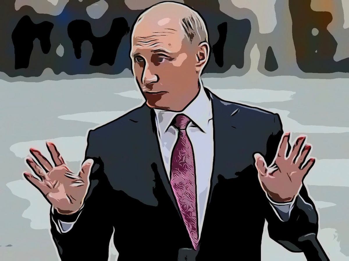 Картинки Путина с прицепом. Обман россия 1
