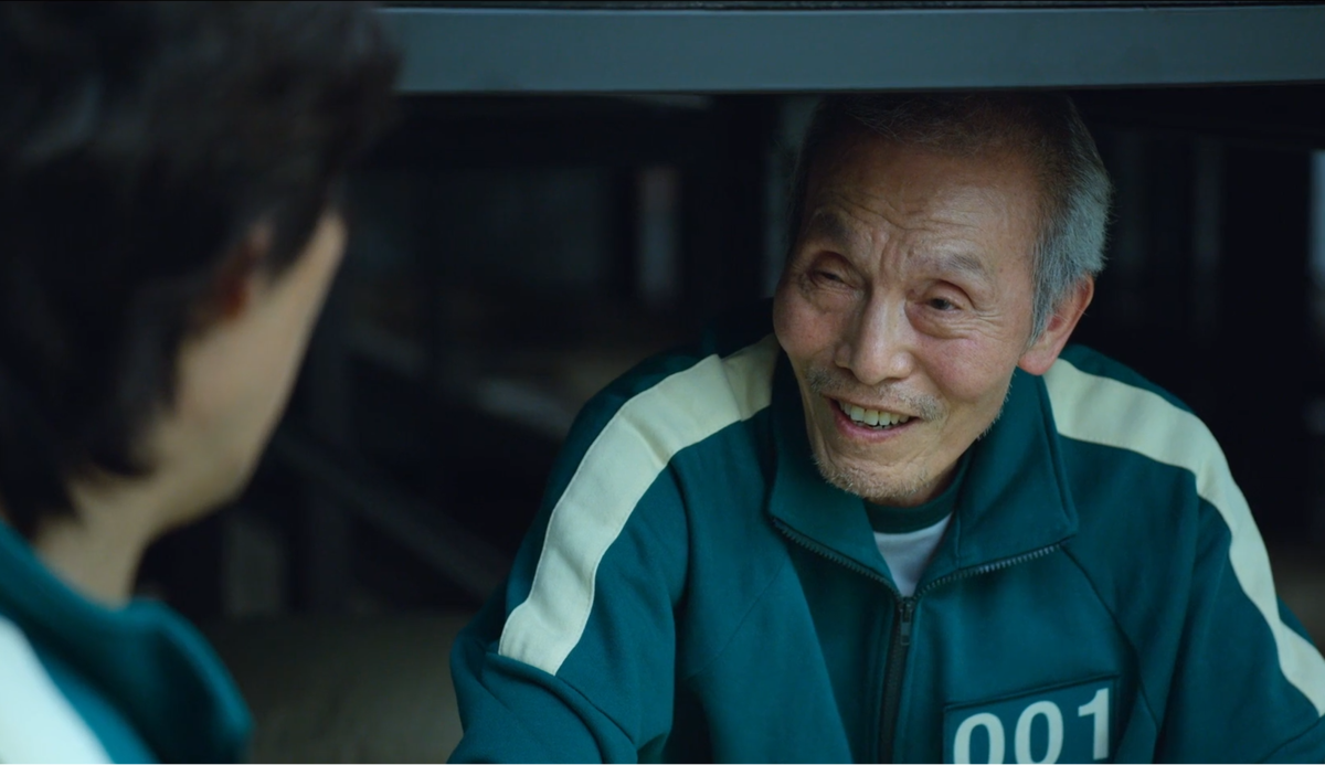 "Игра  в кальмара", 1 серия   Добавьте описание