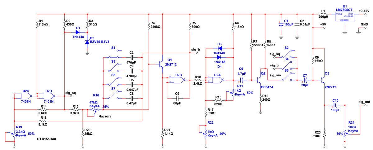 АОЕ-3172 Генератор функциональный USB, LAN