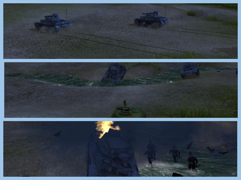 Во вступительном ролике нагоняют жути показывая как Т-34 играючи расправляется с несколькими Pz. IV 