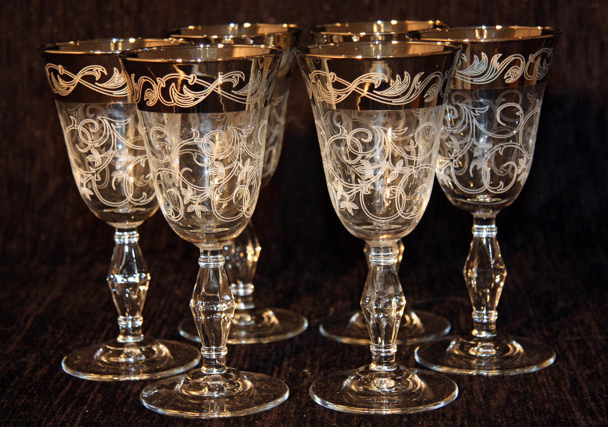 Фужеры из хрусталя