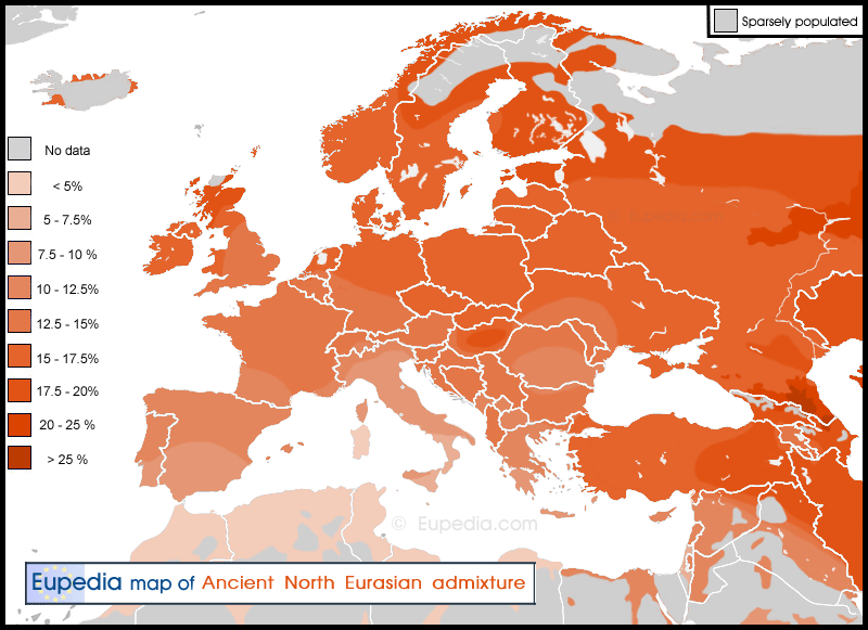 Карта генов европы