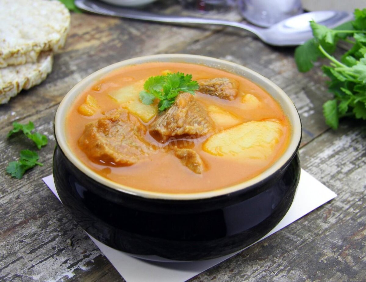 Суп картофельный рецепт с мясом фото рецепт