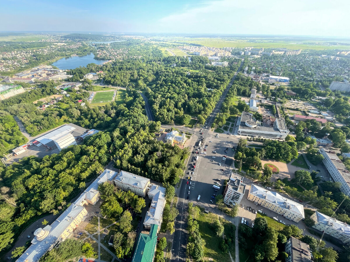 Вид на Красное Село с воздушного шара. Фото: моё!