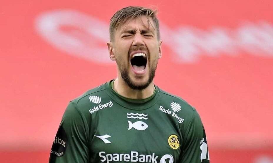    Российский голкипер Никита Хайкин помог «Буде-Глимту» победить динамовцев из Загреба. Фото: Личная страница Никиты Хайкина в соцсетях