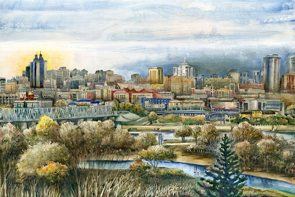     Картина «Правый берег». Художник: Владимир Курилов