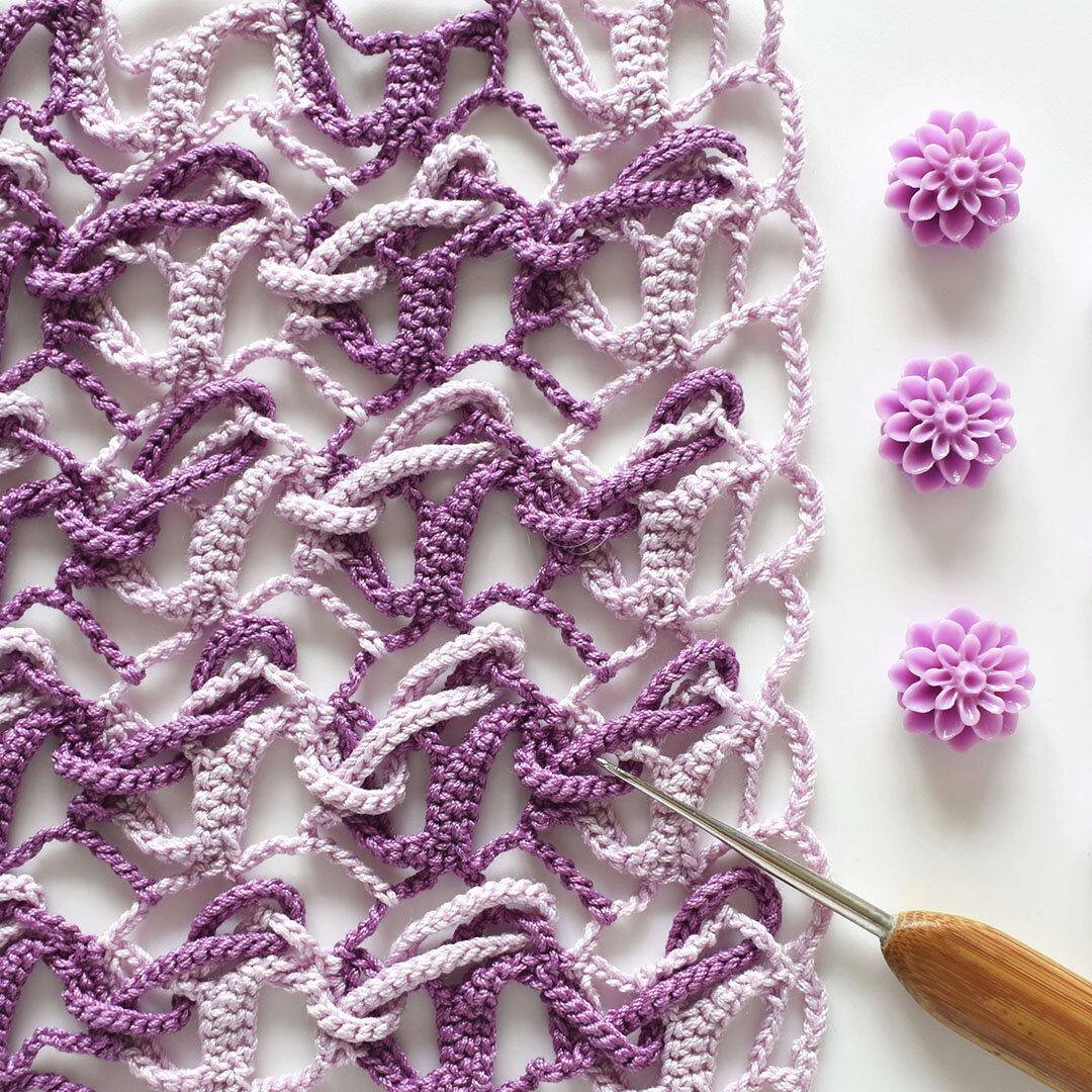 Схему этого узора будем разбирать на 2 уроке курса