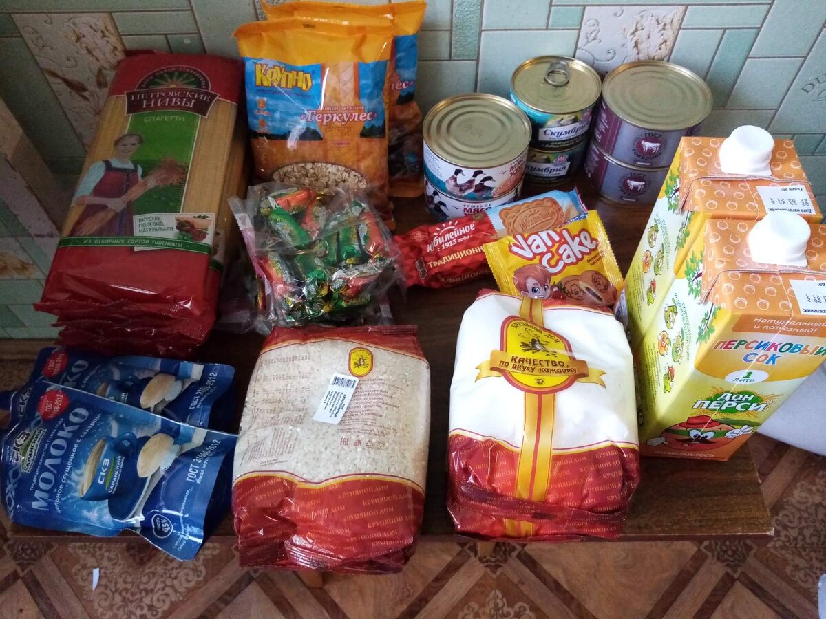 Продуктовый набор  школьника