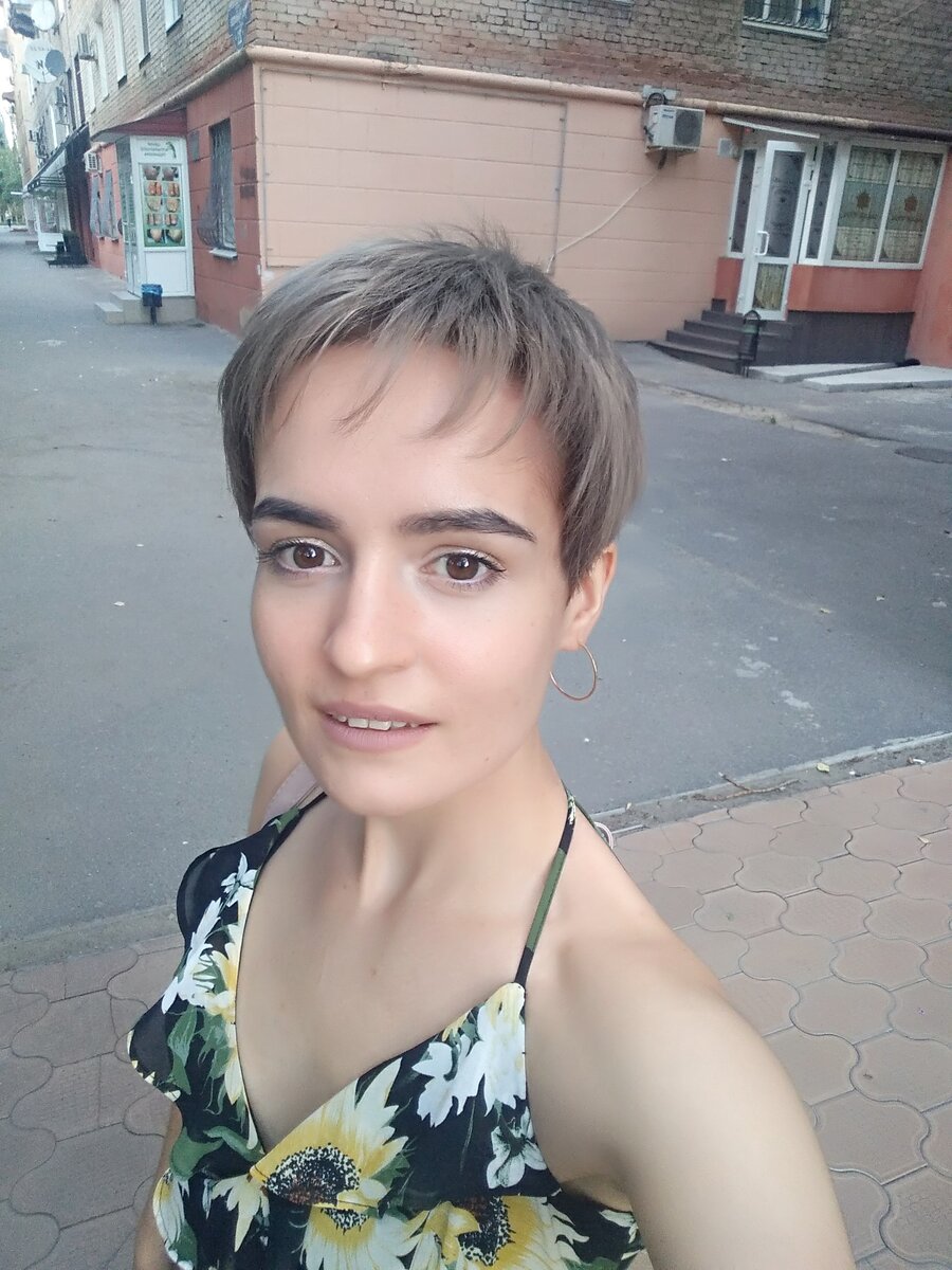 сразу после салона