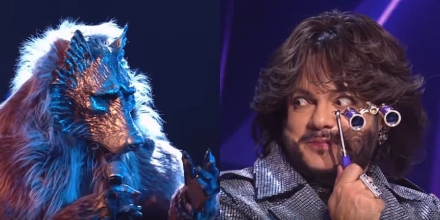 Скрин из эфира шоу "Маска" на НТВ