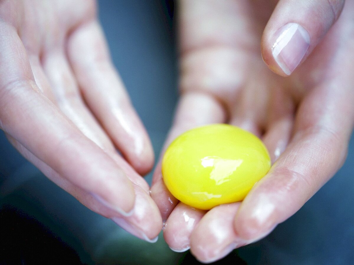 Краски на яичном желтке. Желток в руке. Желток в ладони. Яйцо желток в руках. Яички в ладошке.