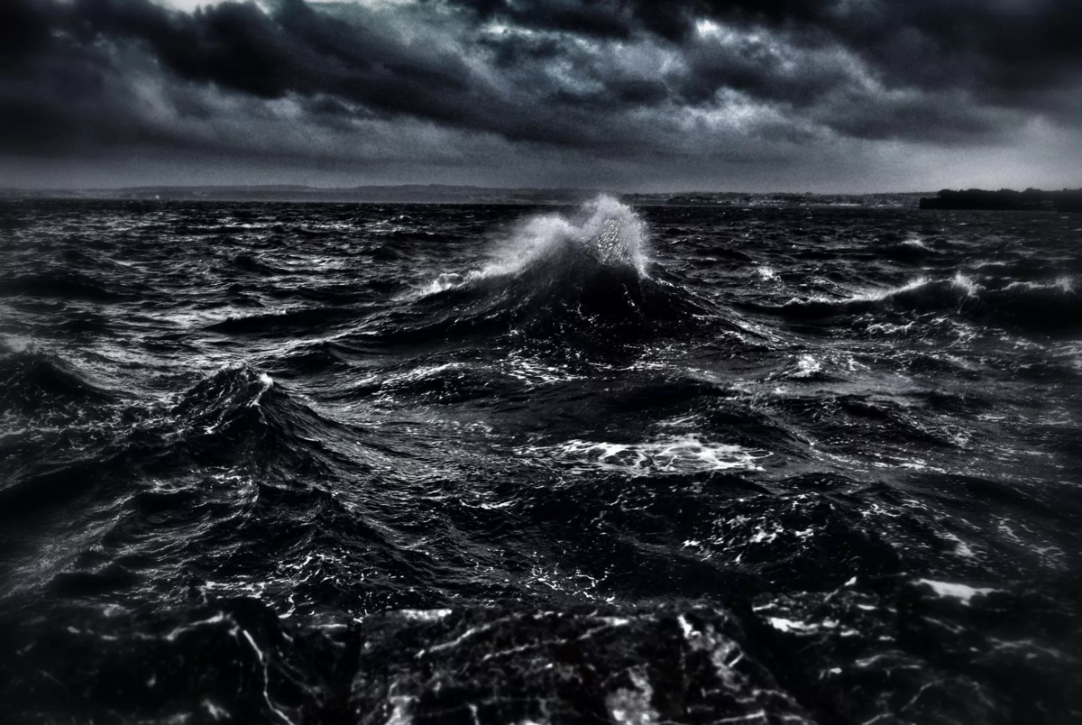 Тьма есть вода. Тёмное море Геншин. Мрачное море. Страшный океан. Ока черная.