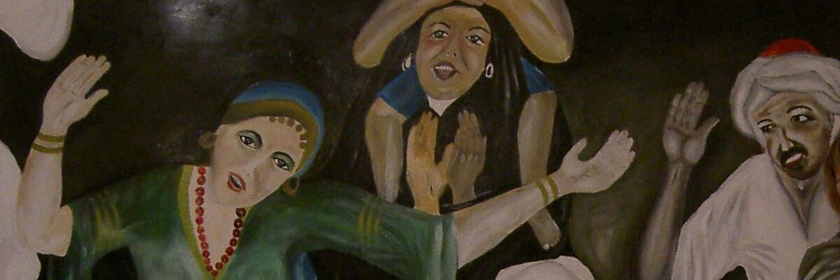 Египетские уличные фрески