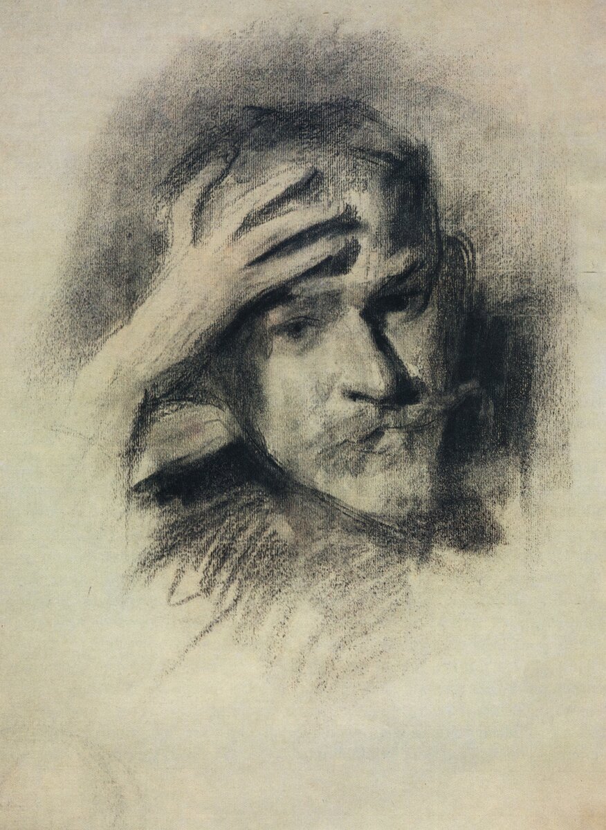 В.Э. Борисов-Мусатов, Автопортрет, 1900