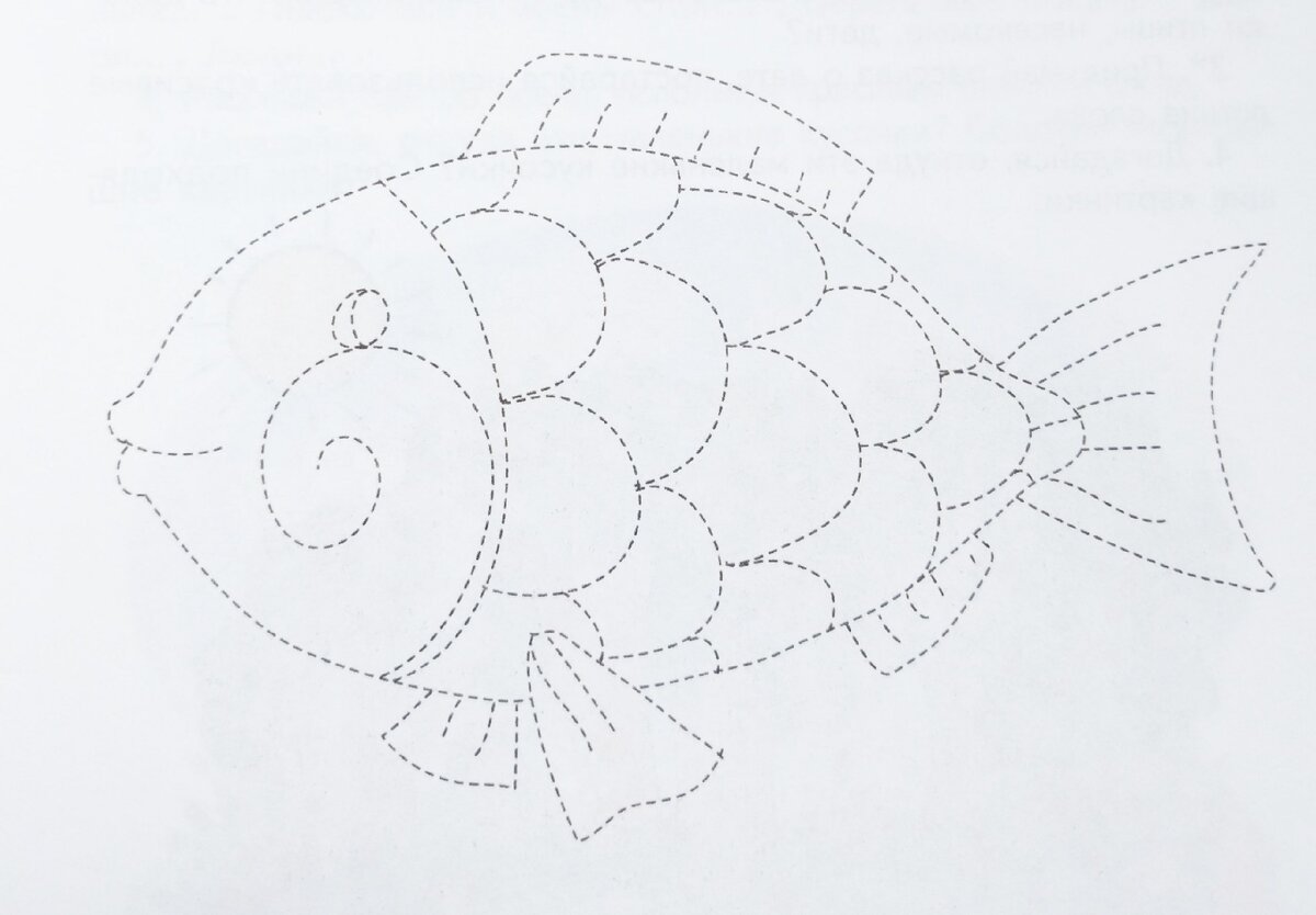 Раскраски точкам, Раскраска Игра соедини по точкам рыбка Рыбы.