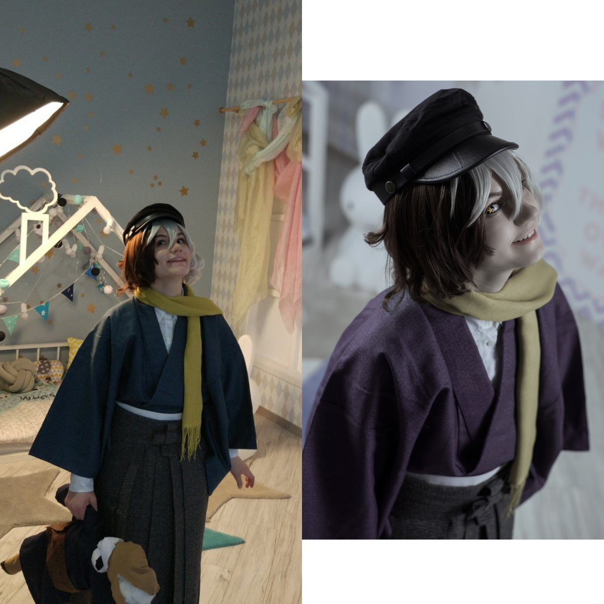 Kyuusaku Yumeno из Bungo Stray Dogs. Фото: @negativizm, кимоно: Ольга Кузьмина (@kimono_and_shibari)
