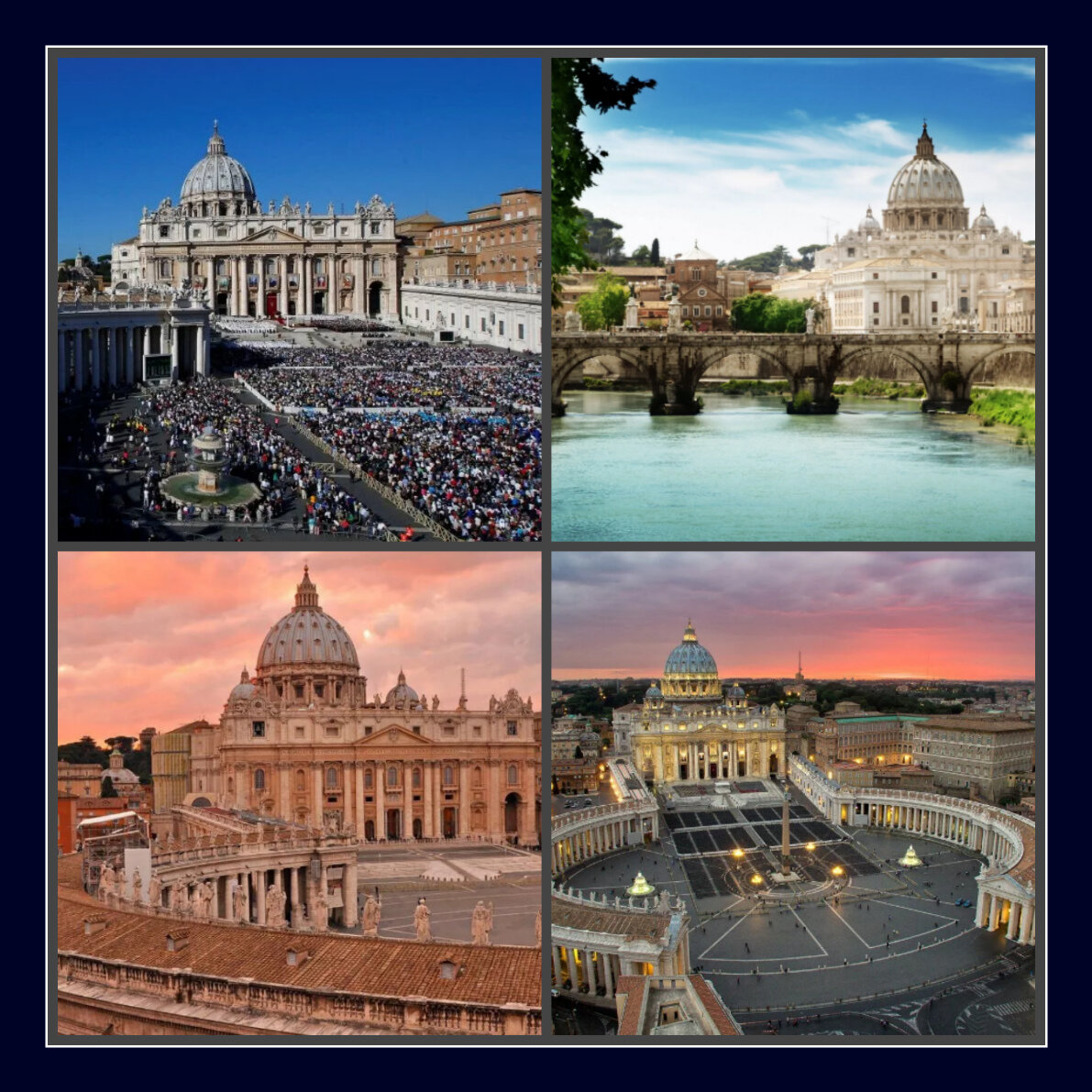 коллаж   фото  Ватикан 