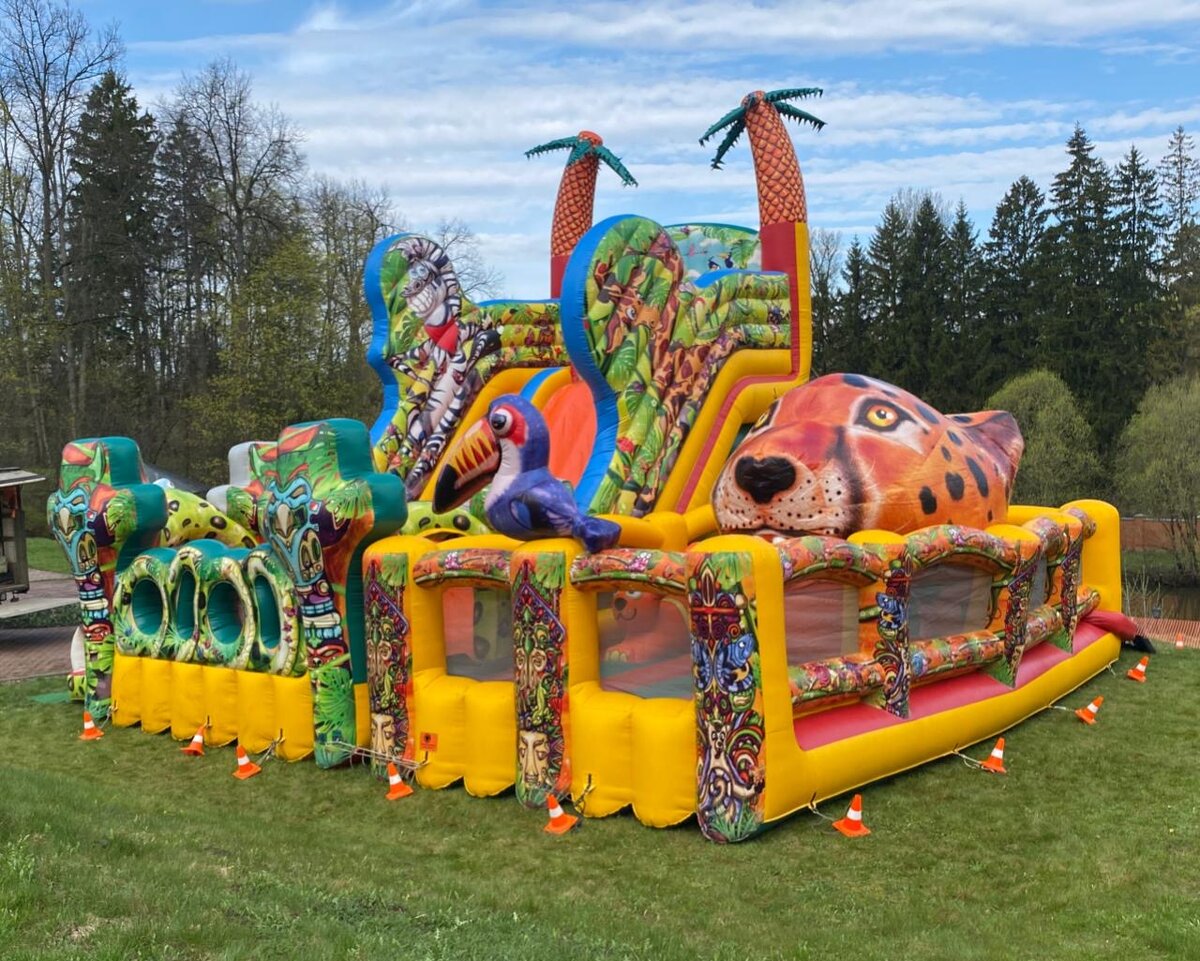 надувной батут - неиссякаемый источник детской радости...