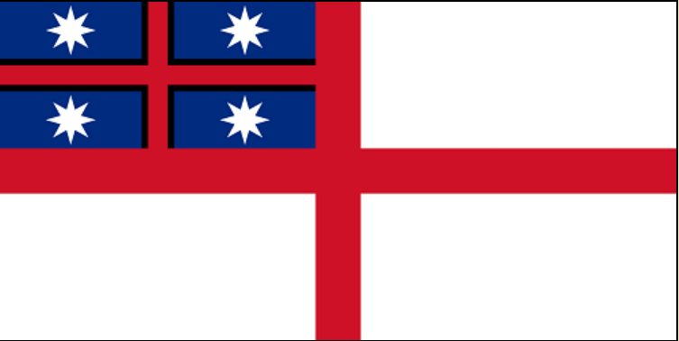 Флаг Объединенных племен Новой Зеландии в 1834-1840 годах.