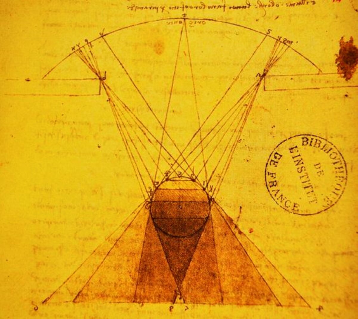 Study of the graduations of shadows on spheres (c. 1492) 