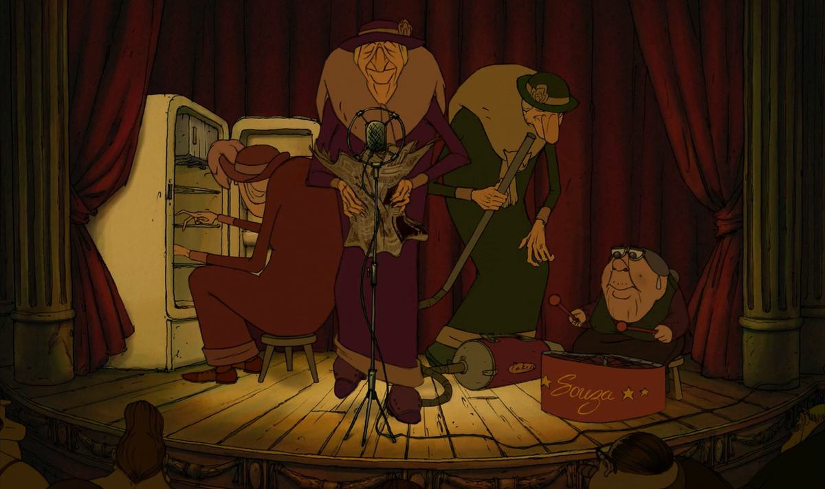 Кадр из мультфильма "Трио из Бельвилля" (2003)