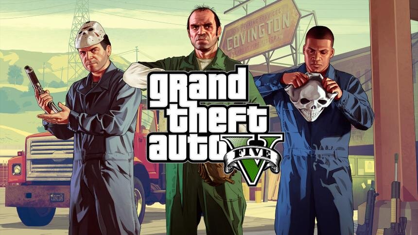Заставка с игры "Grand Theft Auto V"