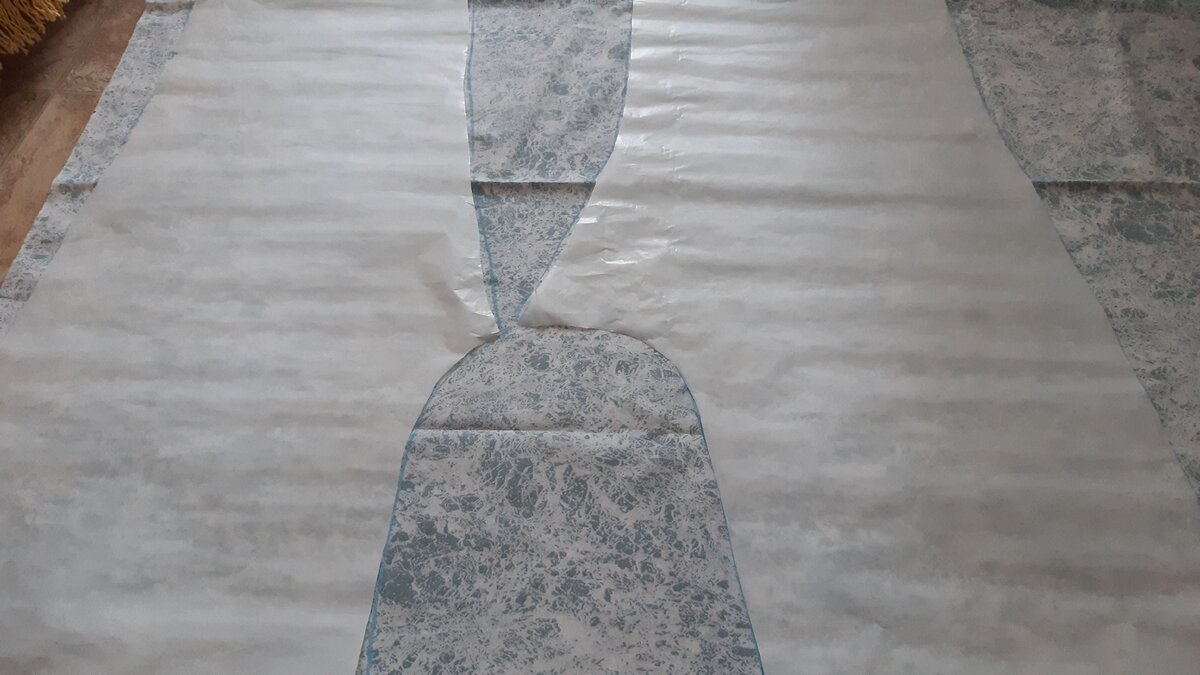 Те же лекала, вырезаю без припусков