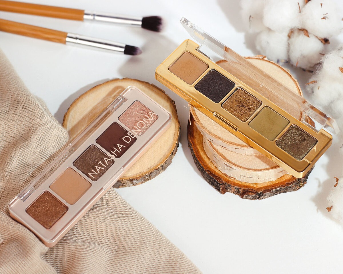 Natasha Denona Mini Glam (2366 руб.), Mini Gold (1948 руб.) в Sephora.ru