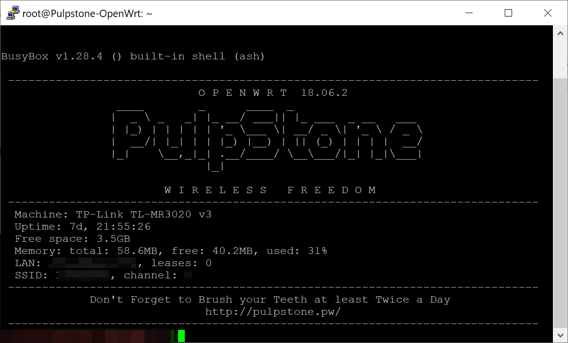 PhantomEx: журнал разработки: OpenWrt: прошивка и настройка роутера TP-Link TL-WRND v