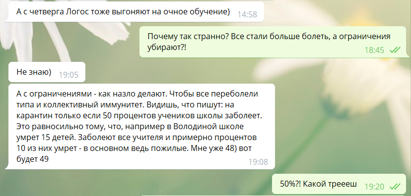 Скриншот нашей переписки.