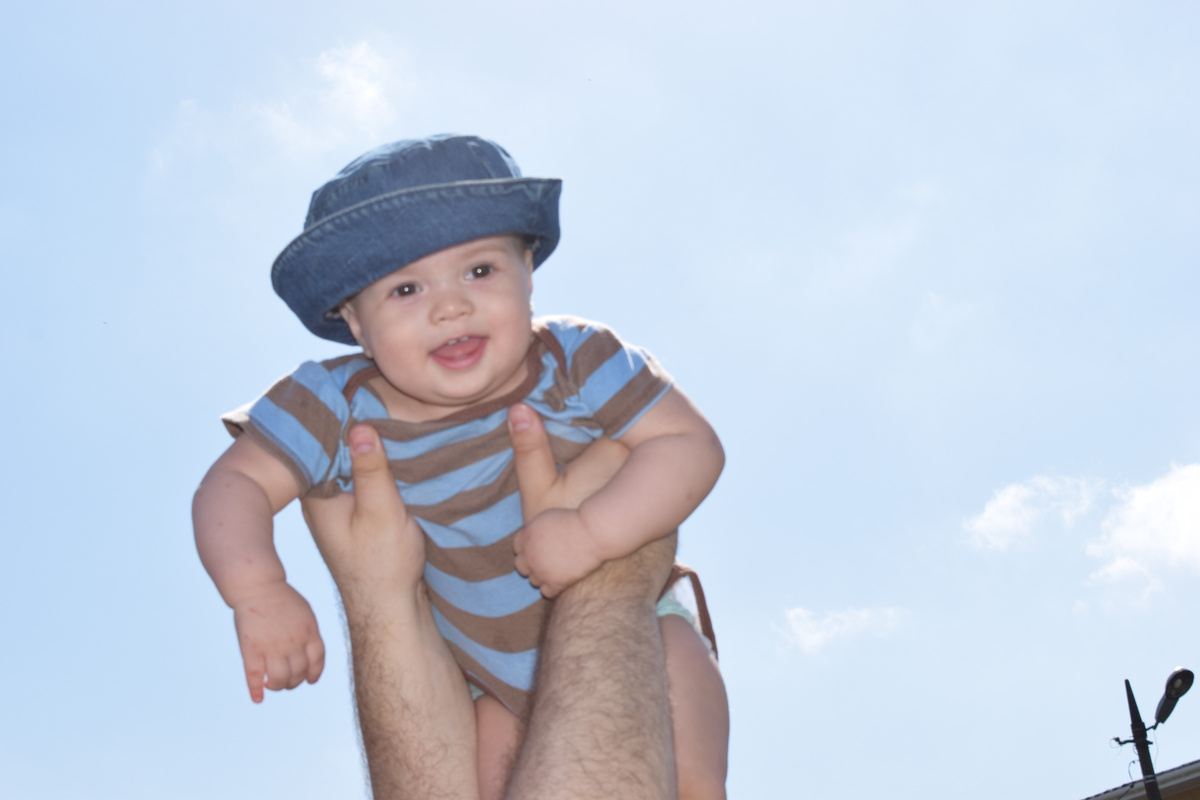 Папа, небо, облака