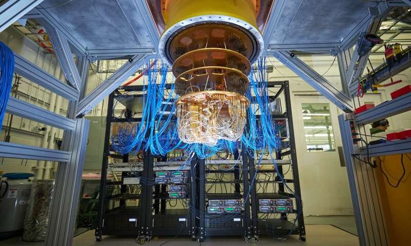 Процессор квантового компьютера Google / Источник: Phys.org
