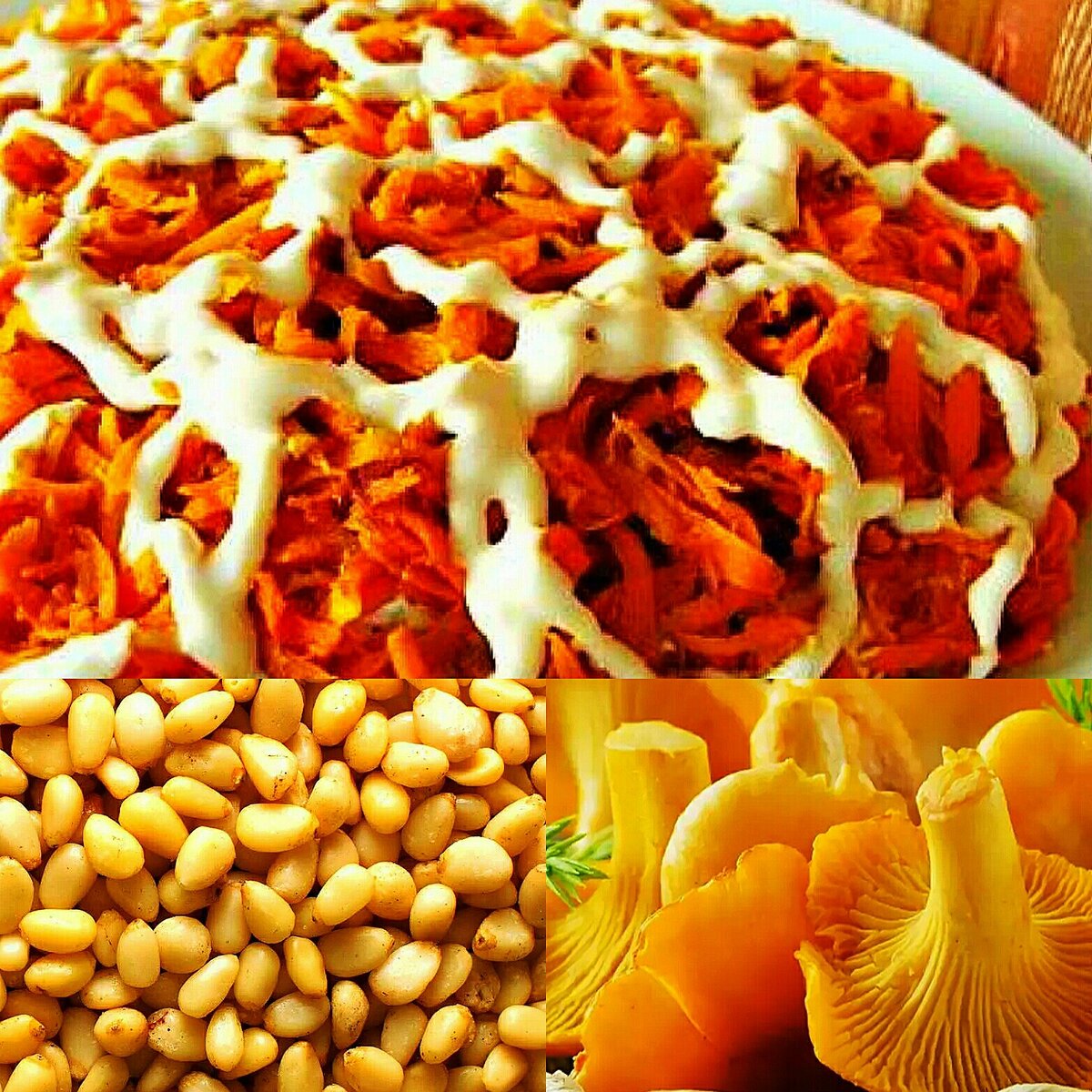 Яркий салат с "таёжным" вкусом