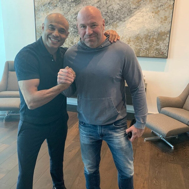 Абделазиз и президент UFC