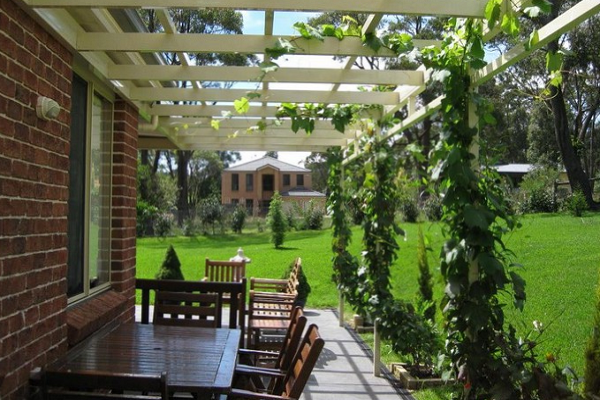 Сооружение необычной перголы для дачи