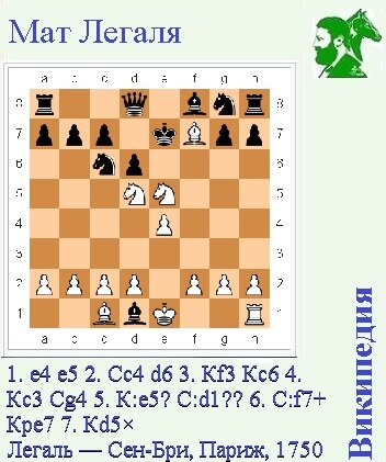Мат легаля в шахматах