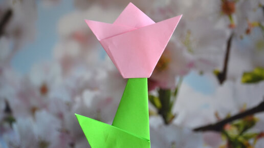 Оригами из бумаги для начинающих. Животные из бумаги. Птица
