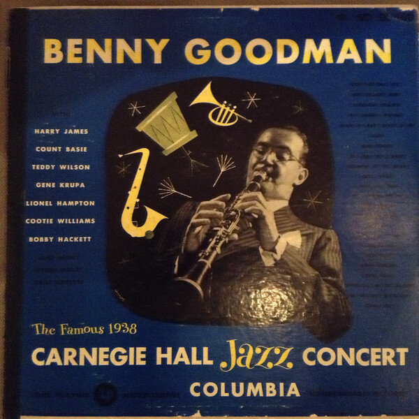 Оригинальная обложка 2LP "The Famous 1938 Carnegie Hall Jazz Concert" 1950