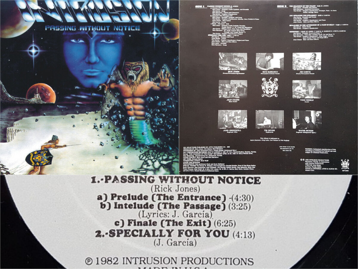 Обложка виниловой пластинки «Passing Without Notice». www.discogs.com