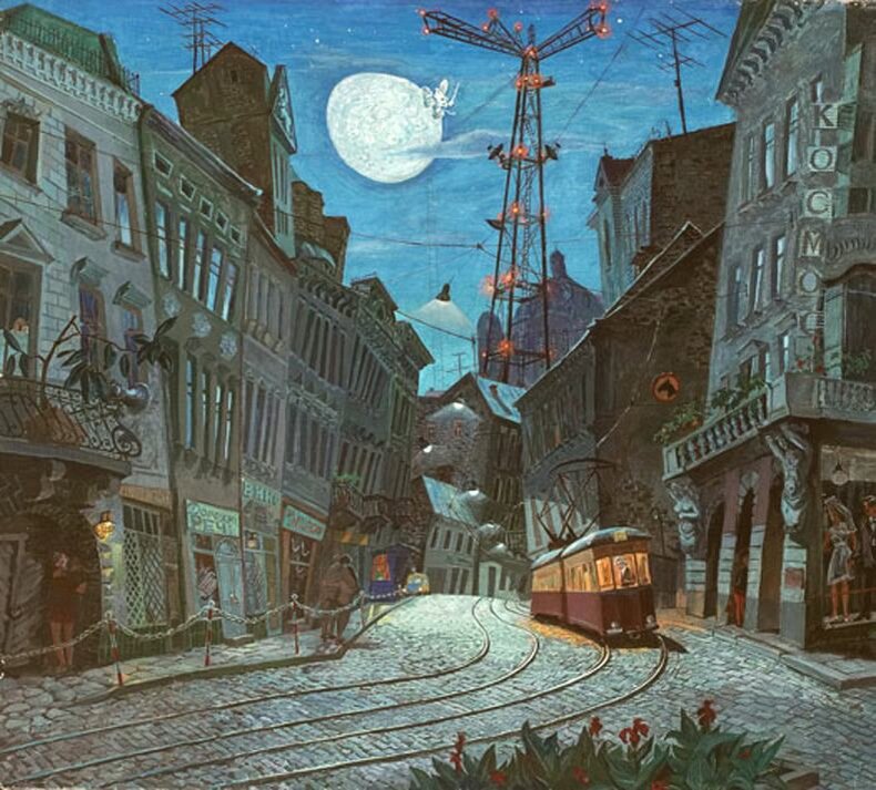 Каплан С. Луноход над Львовом. Каплан Самуил Соломонович (Иногда указывается как Семён Соломонович). Род. 8 июля 1928, г. Баку.  — график и живописец. С 1937 до 1991 - житель Киева. С 1991 - гражданин США, живет в Нью-Йорке. Не путать с однофамильцем Семёном Капланом из Вильнюса (Литва) и Львом Капланом.