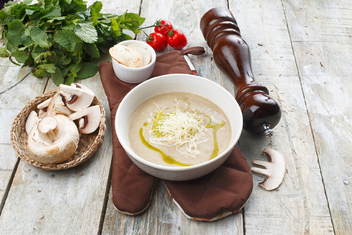 Сливочный крем-суп из шампиньонов - пошаговый рецепт с фото, ингредиенты, как приготовить