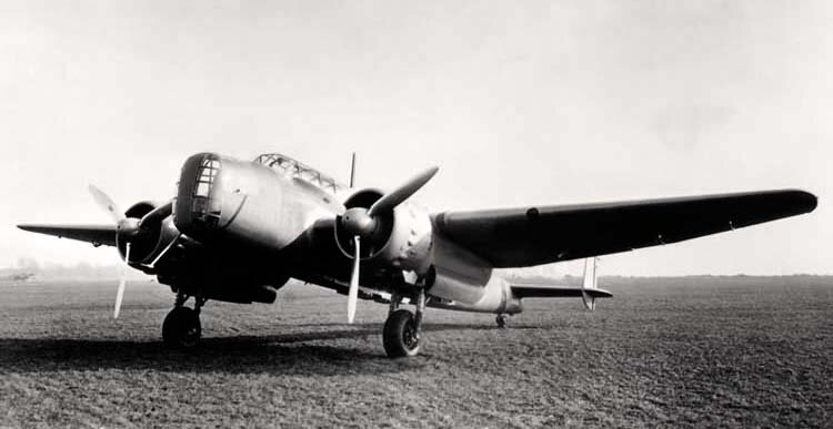 Второй прототип самолета Henschel Hs. 124. Источник фото: http://www.airwar.ru/