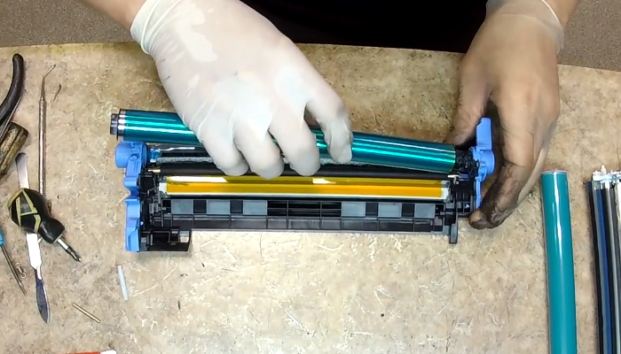 Фото 54. Снимаем ролик переноса изображения