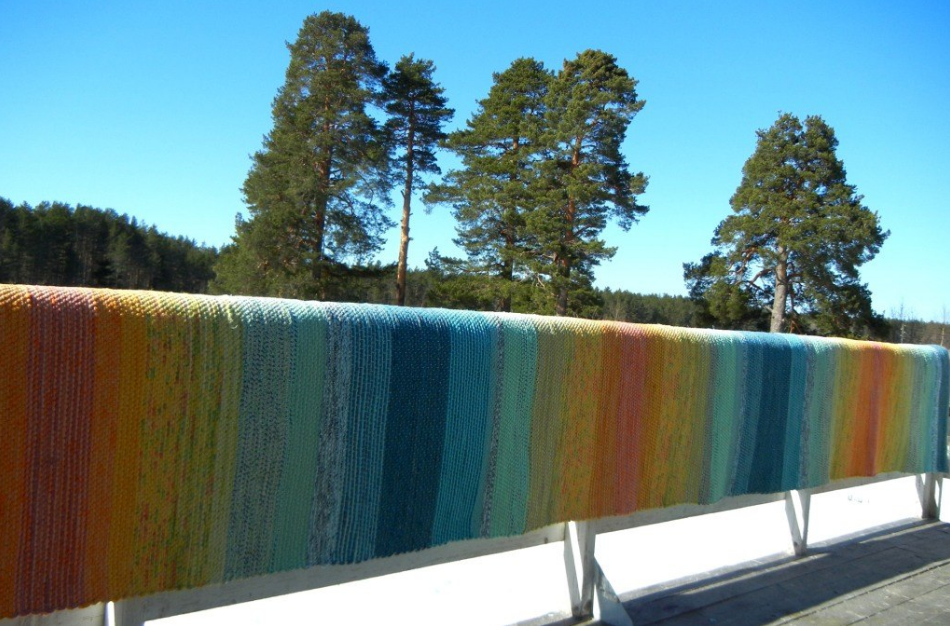 Коврик длиной в 5 метров, уехал в Пермь